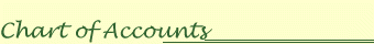Chart of Accounts
